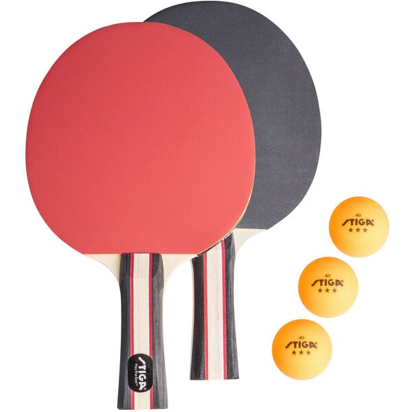 STIGA table tennis paddles and balls — STIGA